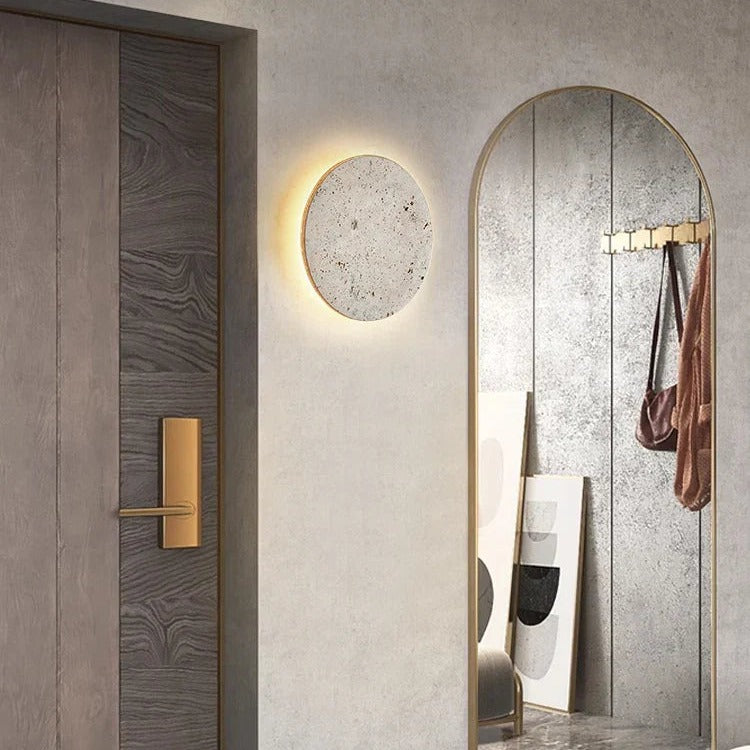 Natural Travertine Wall Sconce Giron – Product Detail 11