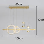 Cascading Crystal Tiered Pendant Light Kovex – Product Detail 7