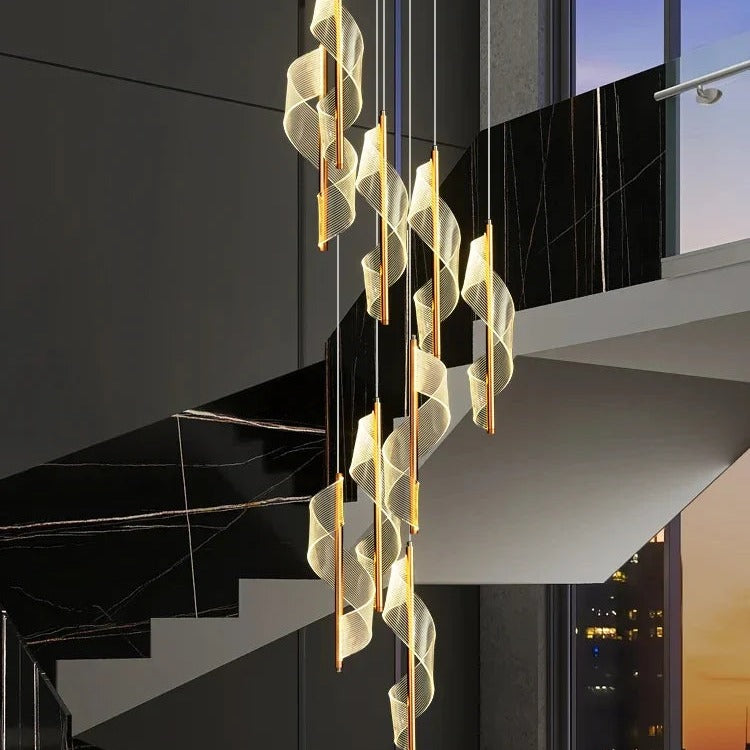 Spiral Arm Statement Chandelier Lalmon – Product Detail 13