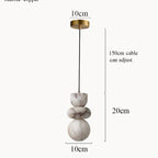 Natural Marble Orb Pendant Light Malvoria – Product Detail 6