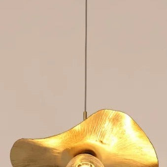 Hammered Gold Metal Pendant Light Aelindor – Product Detail 7