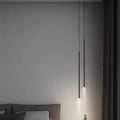 Geometric Matte Black Pendant Light Kaelinth – Hero Shot