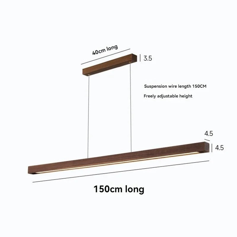 Minimalist Wood Bar Pendant Light Uaeliora – Product Detail 7