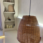 Modern Rattan Sphere Pendant Light Dtavero – Hero Shot