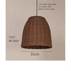 Modern Rattan Sphere Pendant Light Dtavero – Lifestyle View 3