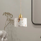 Vuaelorn Terrazzo Pendant Light – Drum Shade, Editorial View