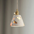 Vuaelorn Terrazzo Pendant Light – Cone Shade, Lit