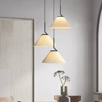 Nordic Linen Geometric Pendant Light Yyaelorn – Lifestyle View 3