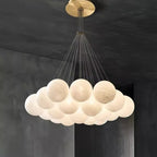 Frosted Glass Bubble Cluster Chandelier – Pbelion – Hero Shot