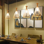 Natural Bamboo Conical Chandelier Garion – Product Detail 12