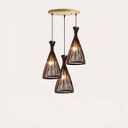 Natural Bamboo Conical Chandelier Garion – Product Detail 6