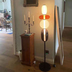 Stacked Glass Pebble Floor Lamp – Petrovia – Lifestyle View 3
