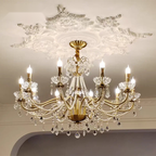 Handcrafted Copper Crystal Cluster Chandelier – Vaeloria