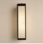 Slatted Linen & Iron Wall Sconce Velmont – Style B studio