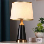 Tapered Horn Black & Brass Table Lamp – Warleth